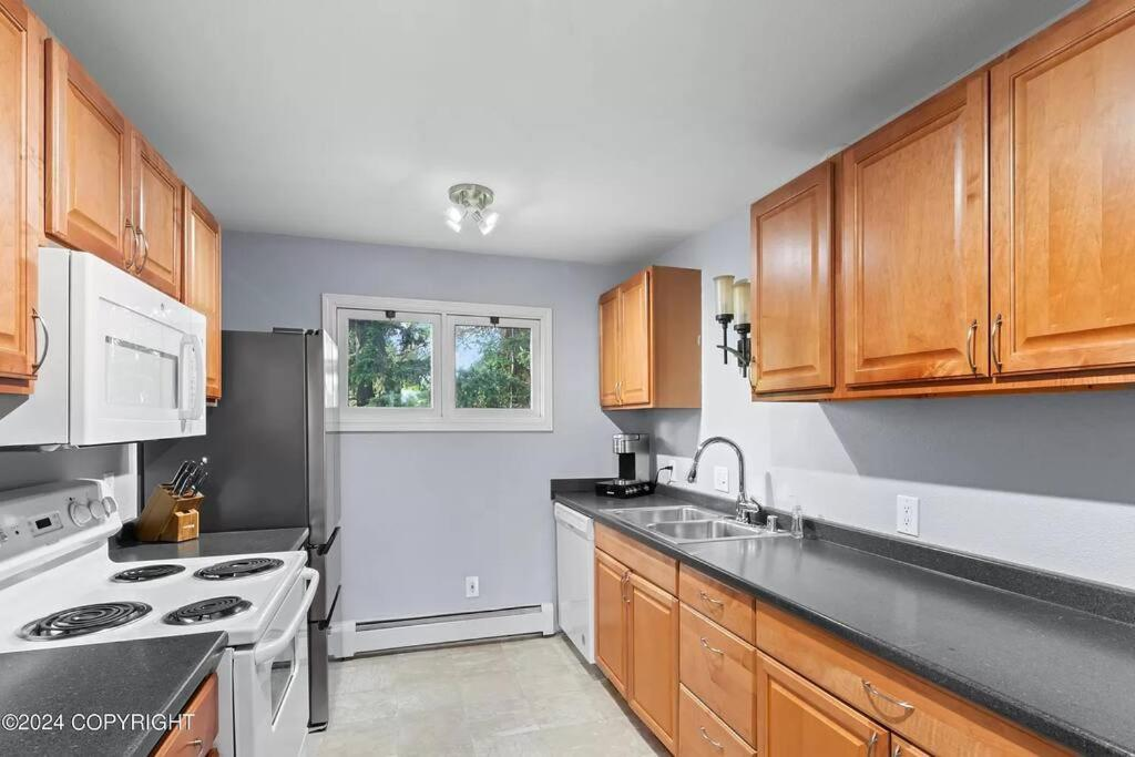 Shared kitchenette near the staircase, Compact But Cozy Too, Anchorage